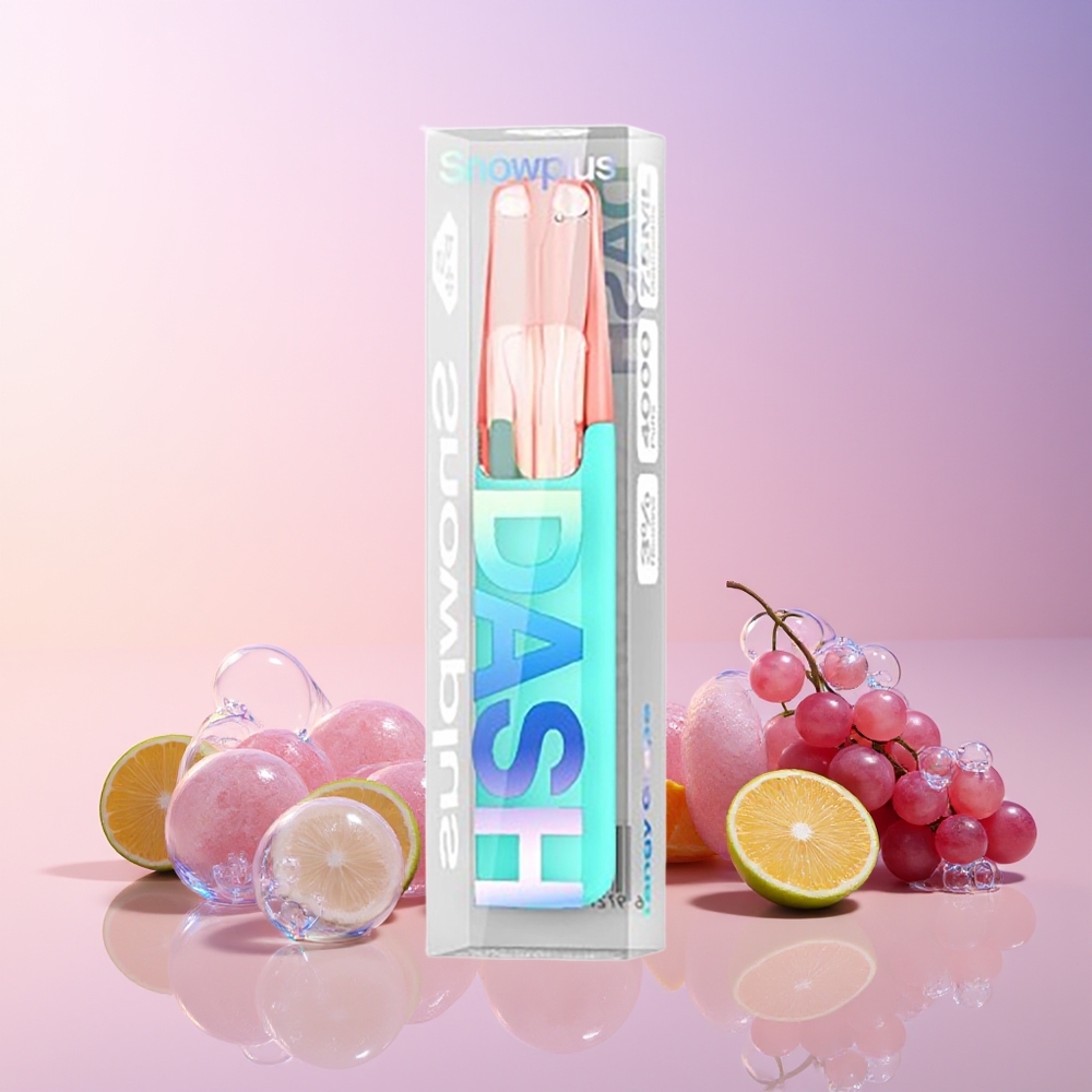 Snowplus Dash 4000 Puffs Disposable Device – Ceramic Coil, 7.5mL, 530mAh (Australia Wholesale) Tangy Grape