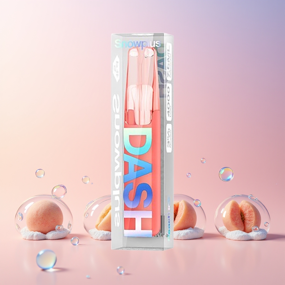 Snowplus Dash 4000 Puffs Disposable Device – Ceramic Coil, 7.5mL, 530mAh (Peach Ice) | Australia Wholesale