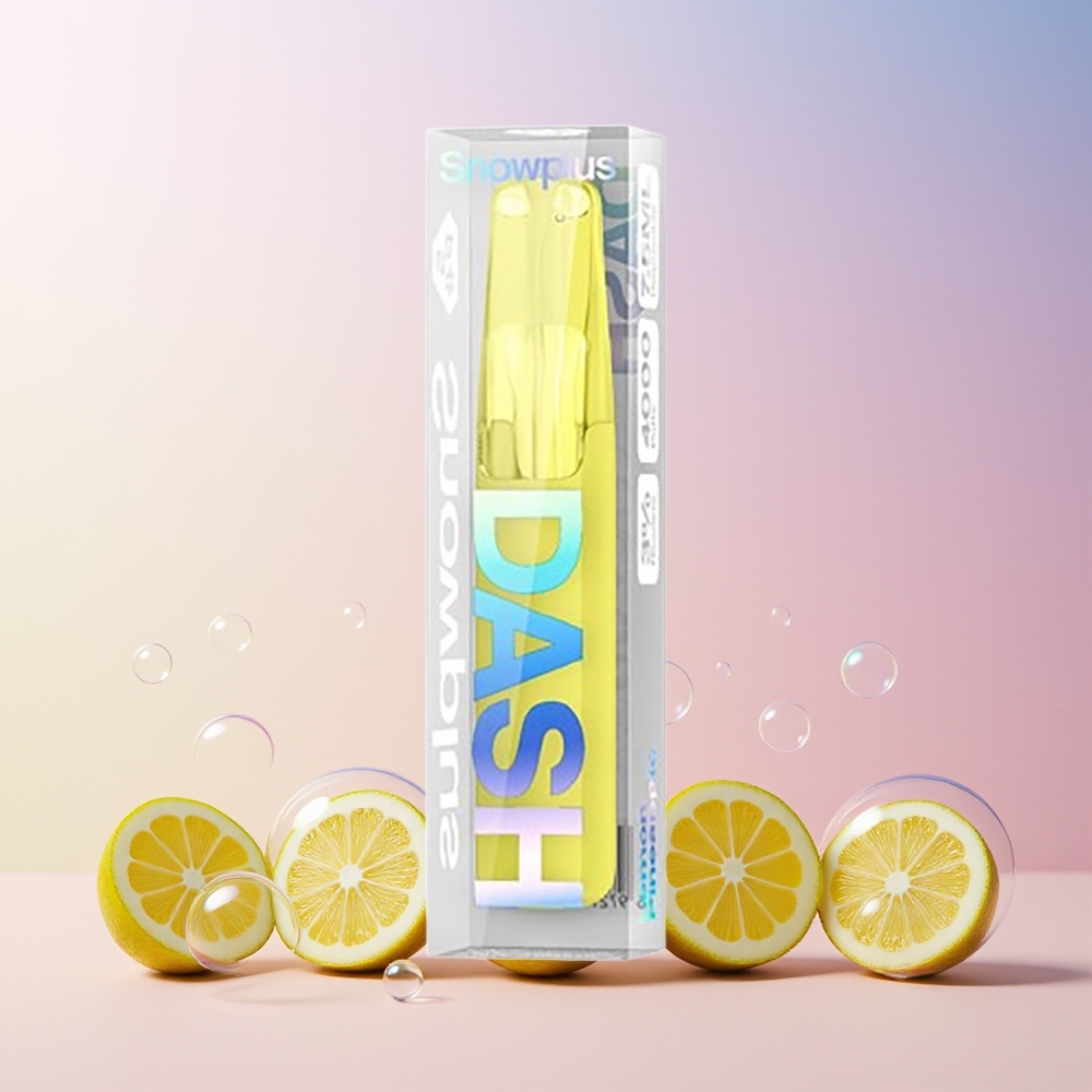 Snowplus Dash 4000 Puffs Disposable Device – Ceramic Coil, 7.5mL E-liquid, 530mAh Battery | Australia Wholesale (Lemon Pineapple, 3%/5% Nicotine)