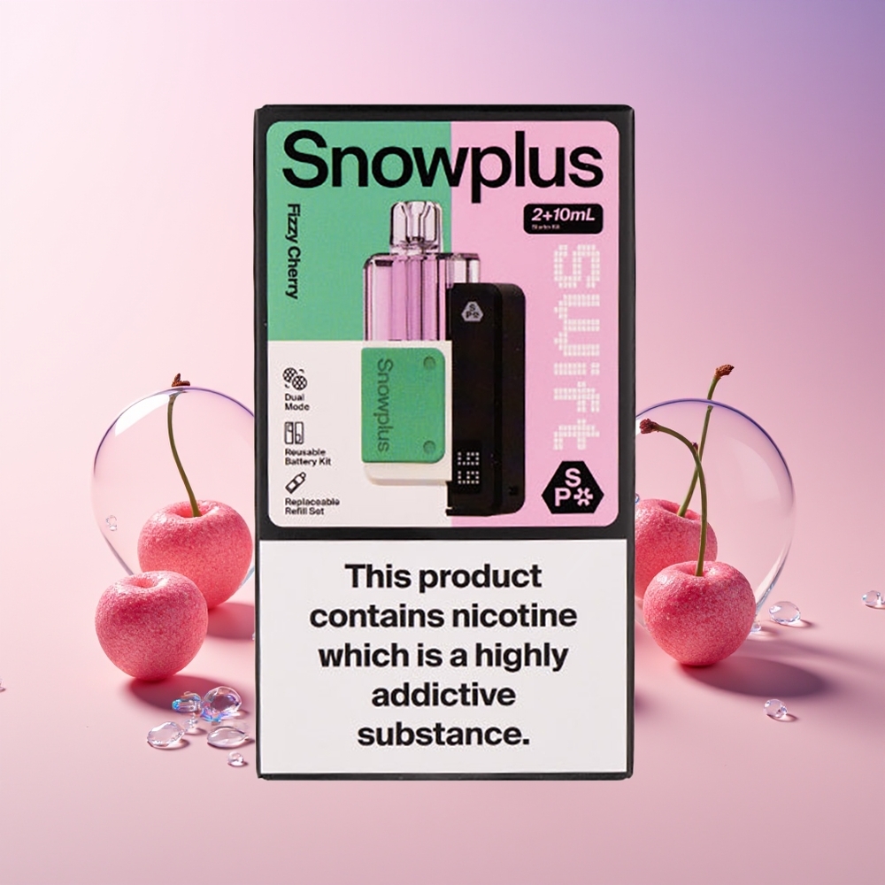 Snowplus Swift 5000 Puffs Prefilled Pod Kit – 1000mAh Battery & Dual Mesh Coil | Australia Wholesale | Fizzy Cherry