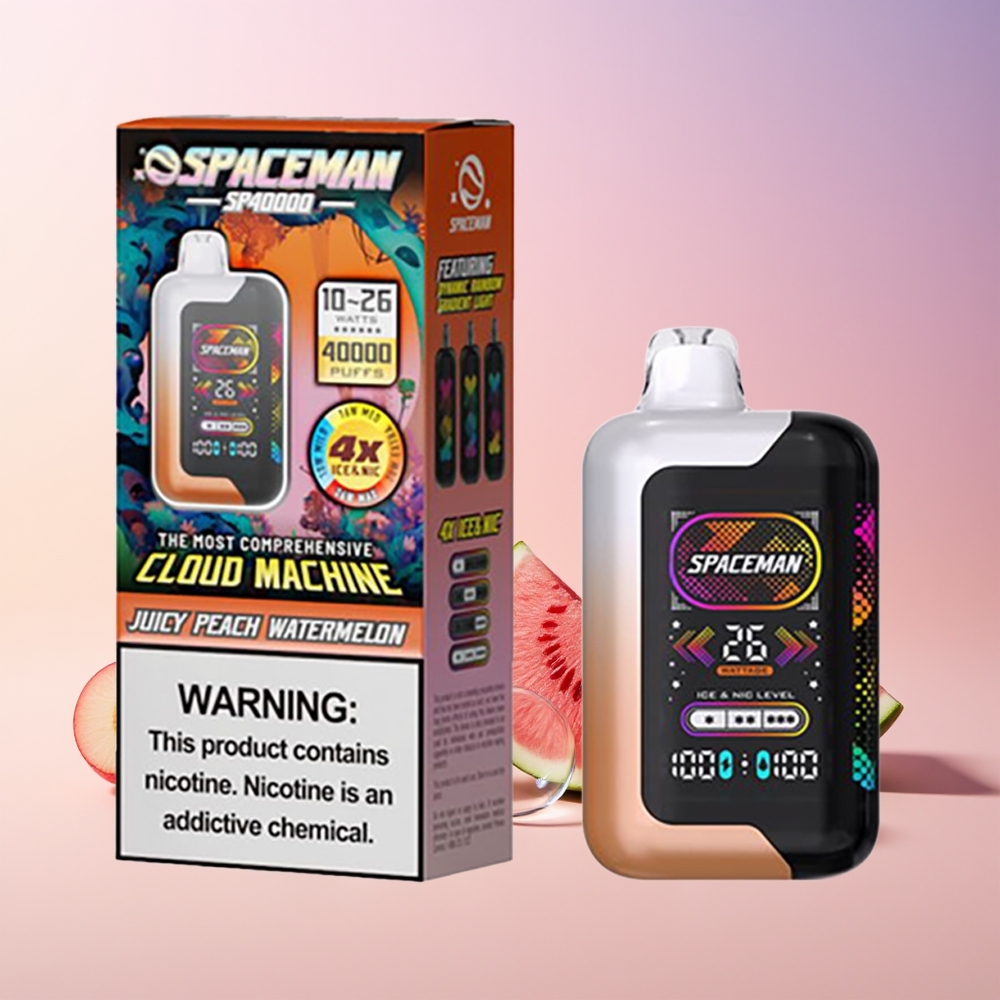 SPACEMAN SP40000 20ml 1000mAh Disposable Vape – Juicy Peach Watermelon | Australia Wholesale