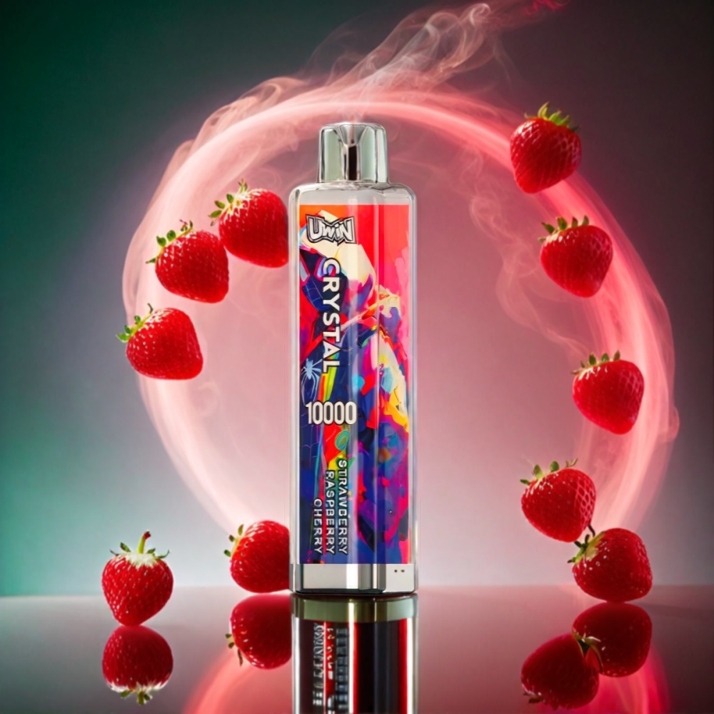 Uwin Crystal 10000 Puffs Vape - Strawberry Raspberry Cherry