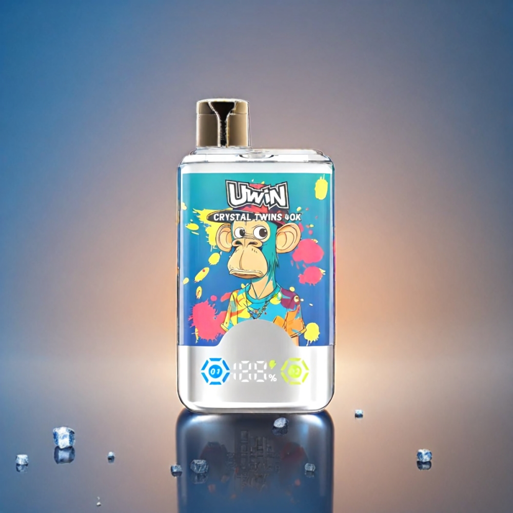 UWIN Crystal Twins 40000 Puffs Vape - Blueberry On Ice/Summer Peach Ice