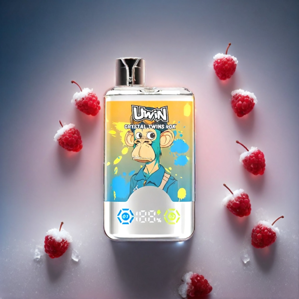 UWIN Crystal Twins 40000 Puffs Vape - Blueberry Raspberry Cherry Ice