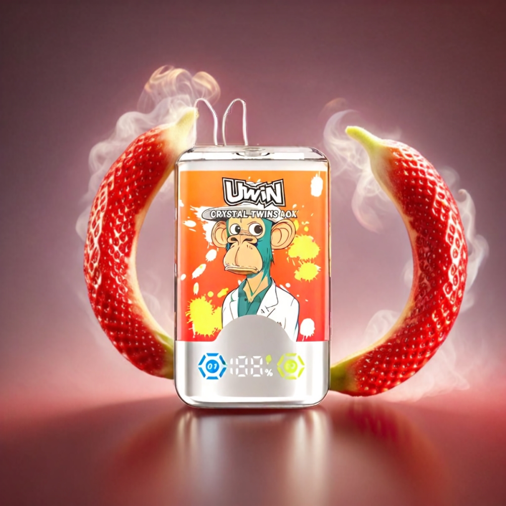 UWIN Crystal Twins 40000 Puffs Vape - Strawberry Banana Love 66