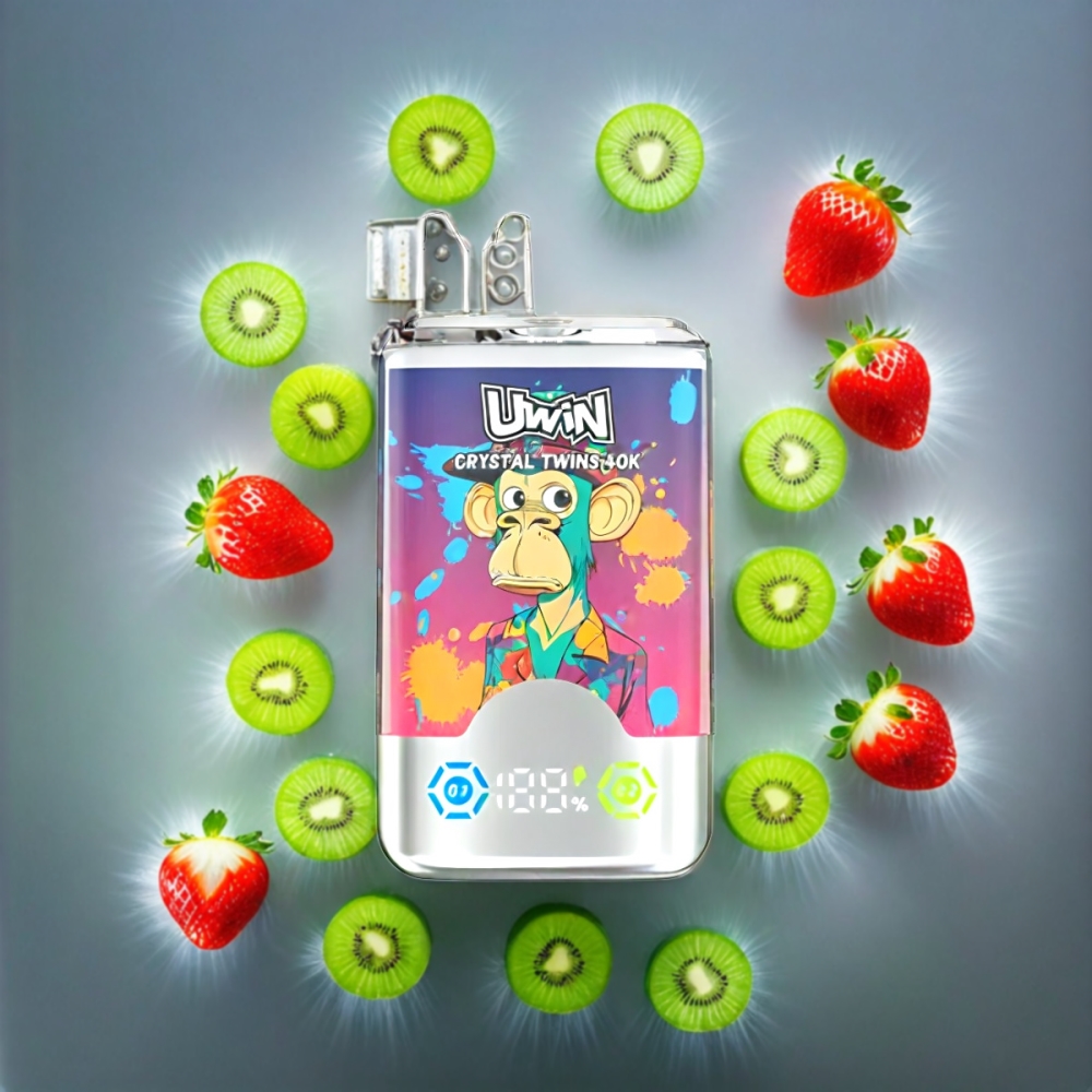 UWIN Crystal Twins 40000 Puffs Vape - Strawberry Kiwi Grape Ice