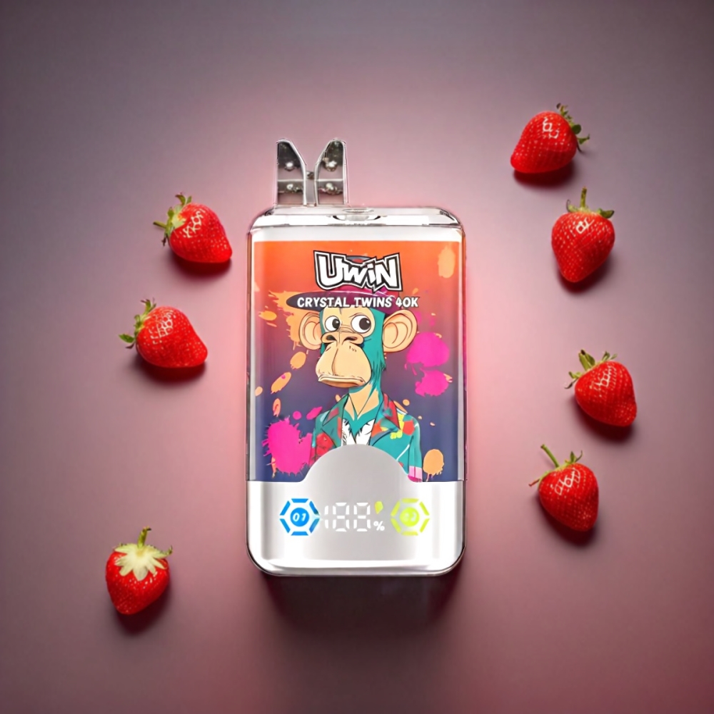 UWIN Crystal Twins 40000 Puffs Vape (Strawberry Raspberry Cherry Mr Blue)