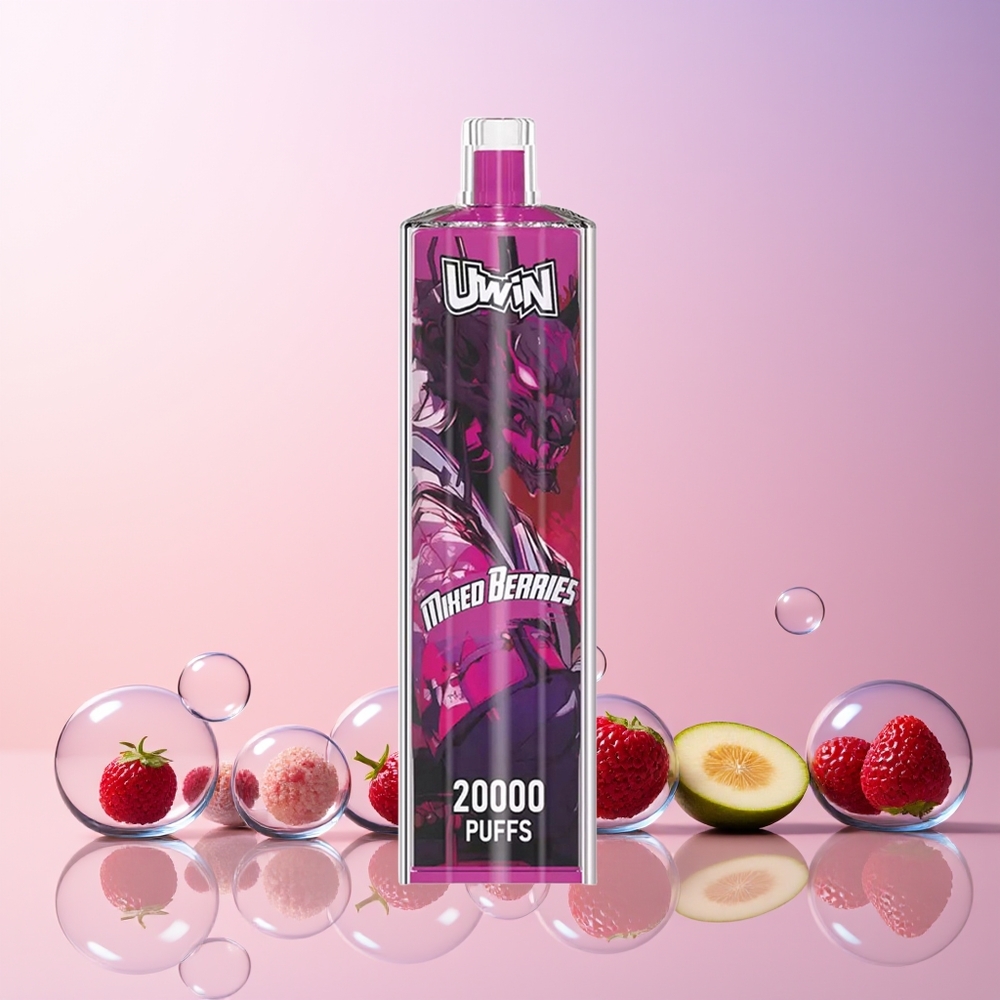 Australia Wholesale Uwin Shisha Hookah Crystal 20000 Puffs – 22mL Mesh Coil, 0%-5% Nicotine, Type-C Rechargeable