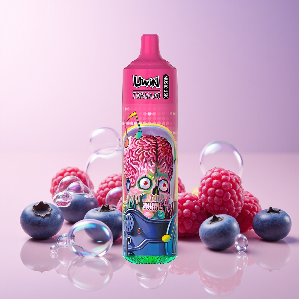 Uwin Tornado 35K Australia Wholesale – Rechargeable Music Disposable Vape (Blueberry Raspberry, 35K Puffs, 600mAh, Type-C)