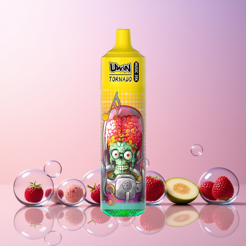 Uwin Tornado 35K Music Disposable Vape – 35,000 Puffs, Rechargeable 600mAh, Mesh Coil, Australia Wholesale (Mixed Berries)