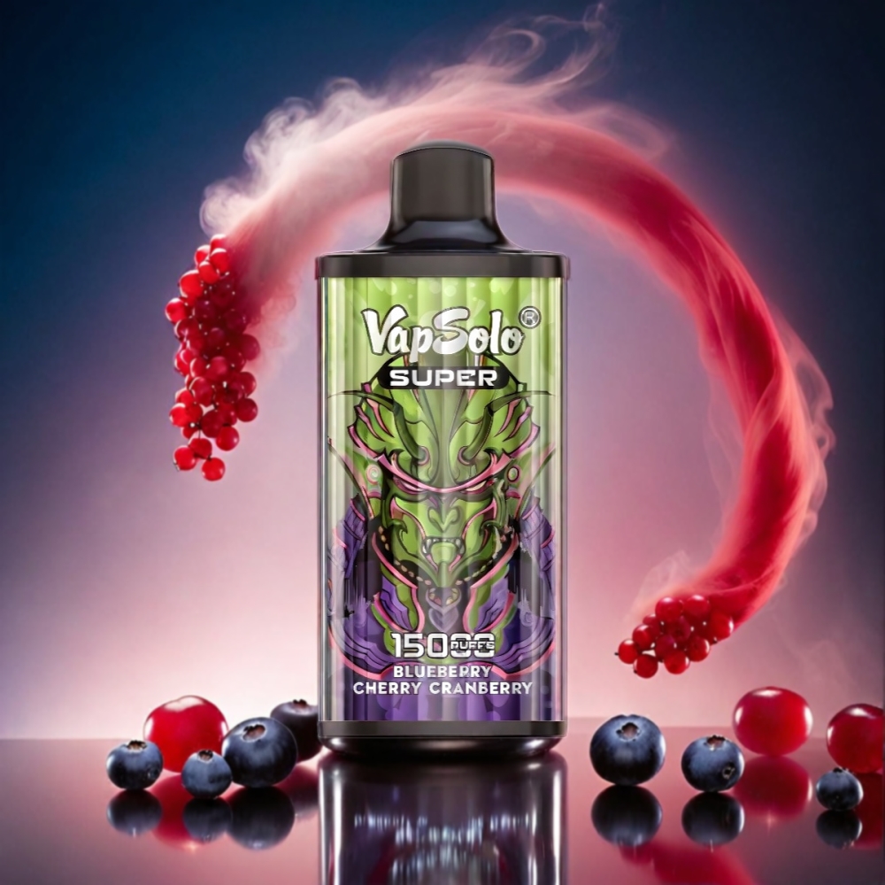 Vapsolo Super 15000 Puffs Blueberry Cherry Cranberry