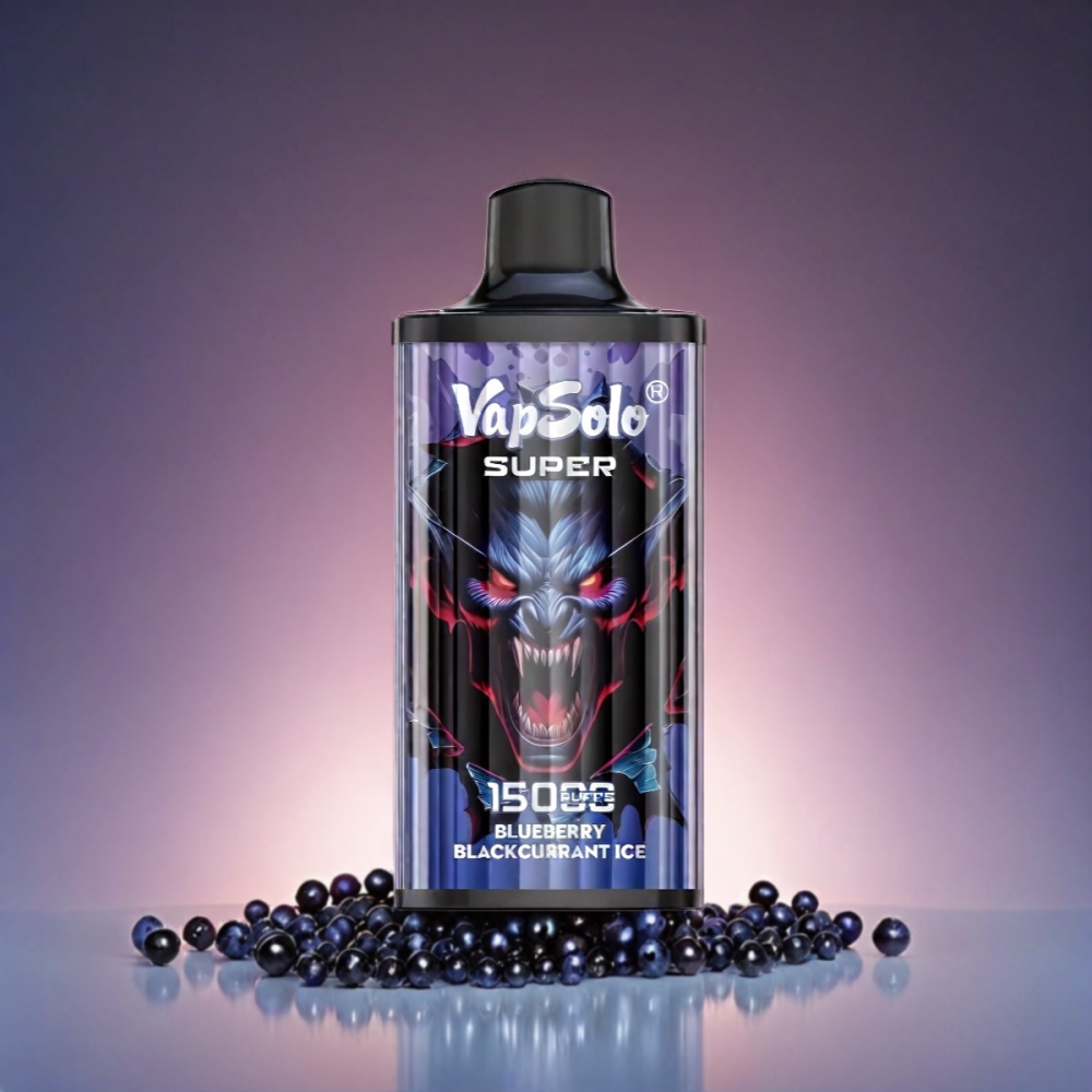 Vapsolo Super 15000 Puffs Vape - Blueberry Blackcurrant Ice