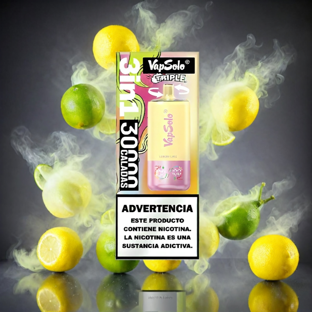 VapSolo Tripe 30000 Puffs Vape - Lemon Lime