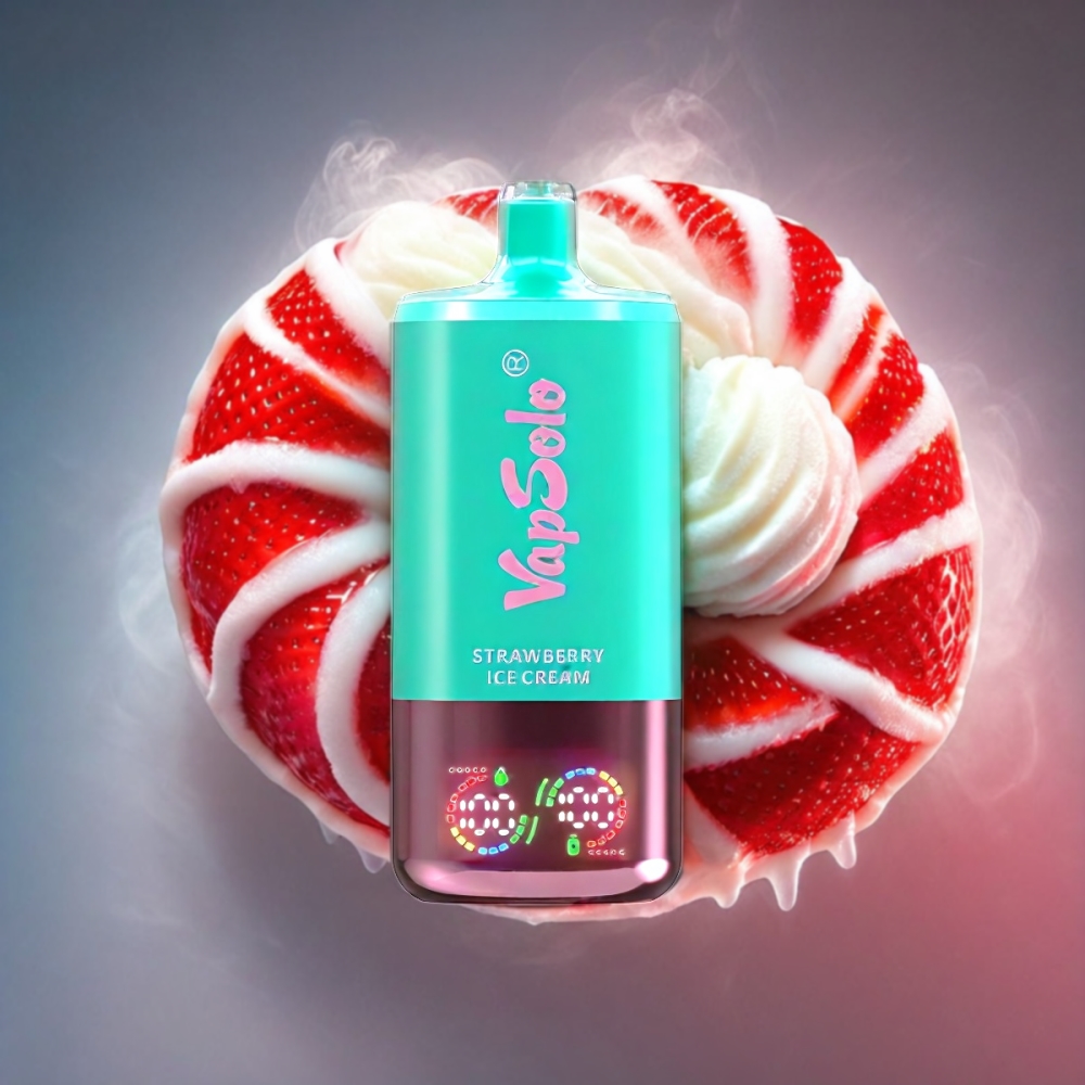 VapSolo Tripe 30000 Puffs Vape - Strawberry Ice Cream