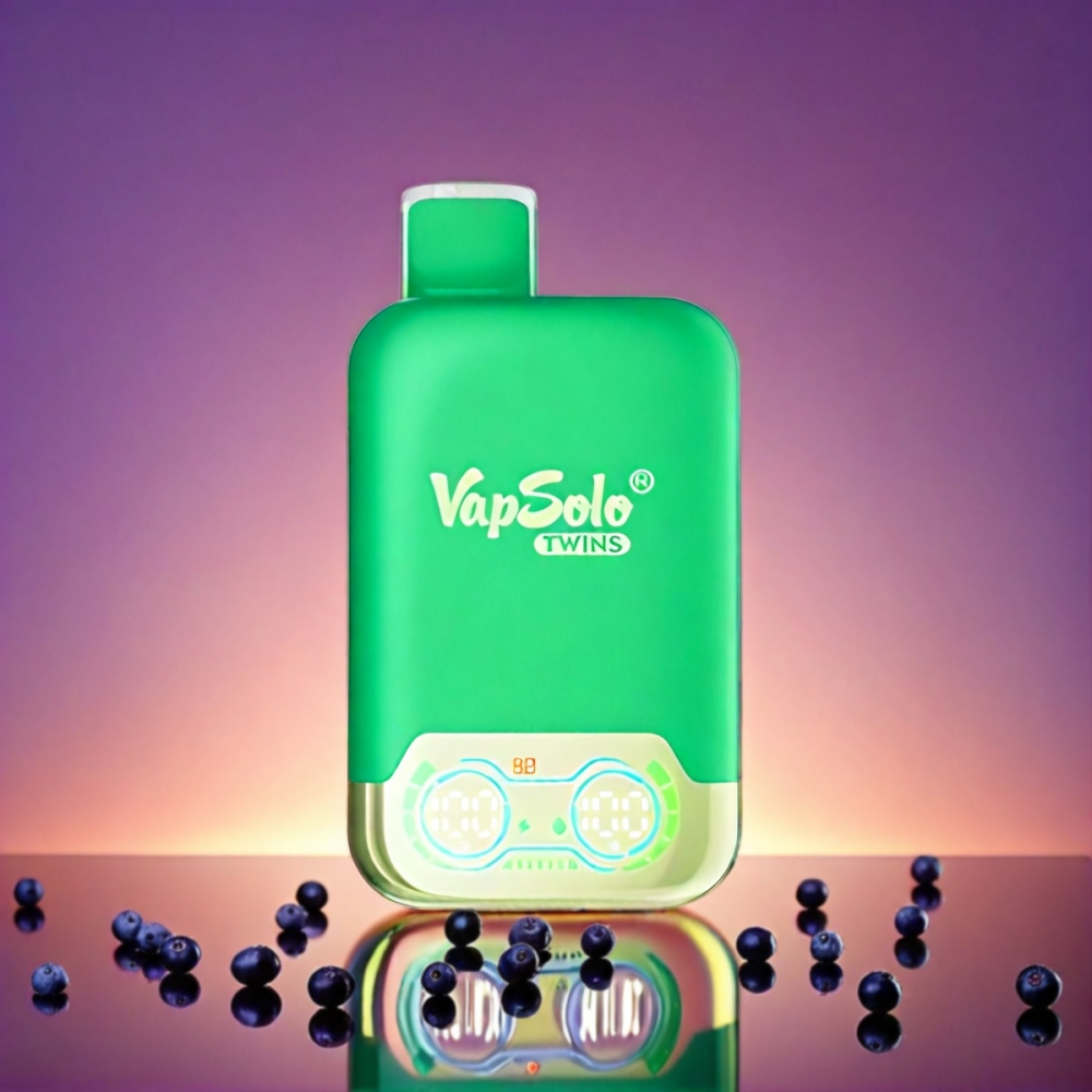 Vapsolo Twins 20000 Puffs - Blueberry Blackcurrant & Grapefruit Refresher