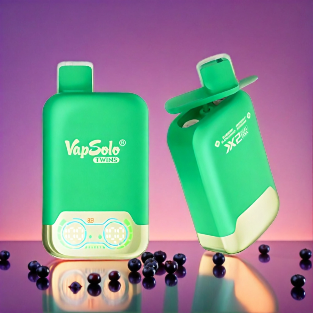 Vapsolo Twins 20000 Puffs - Blueberry Blackcurrant & Grapefruit Refresher