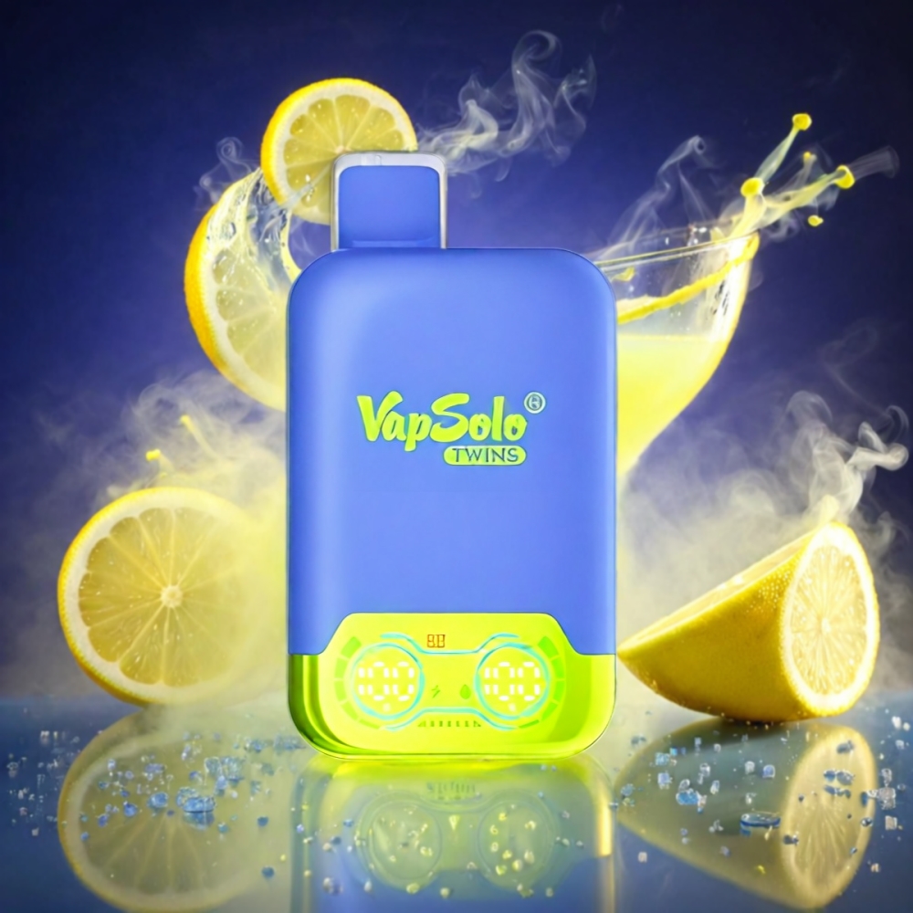 Vapsolo Twins 20000 Puffs Disposable Vape - Blue Razz Lemonade & Lemon Lime