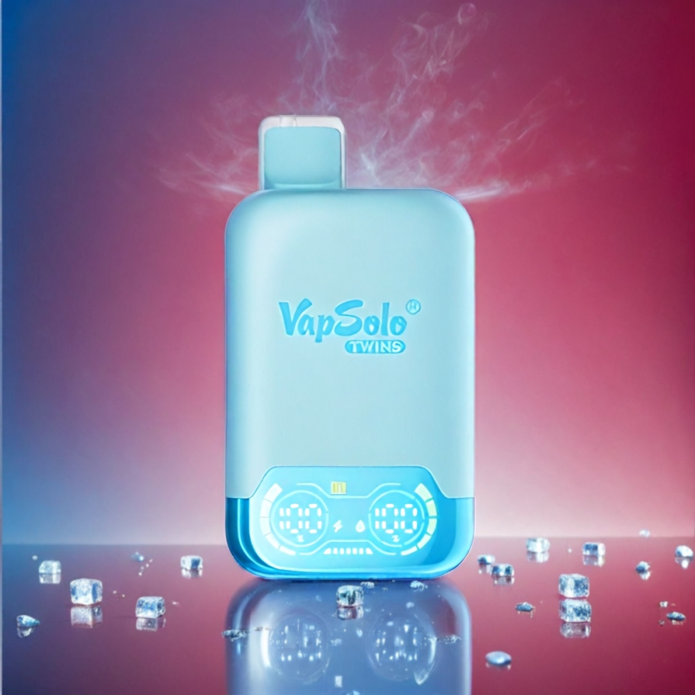 Vapsolo Twins 20000 Puffs Disposable Vape - Blueberry Ice & Fizzy Cherry