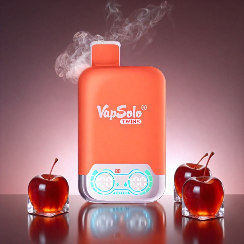 Vapsolo Twins 20000 Puffs Disposable Vape - Cherry Cola & Juicy Peach Ice