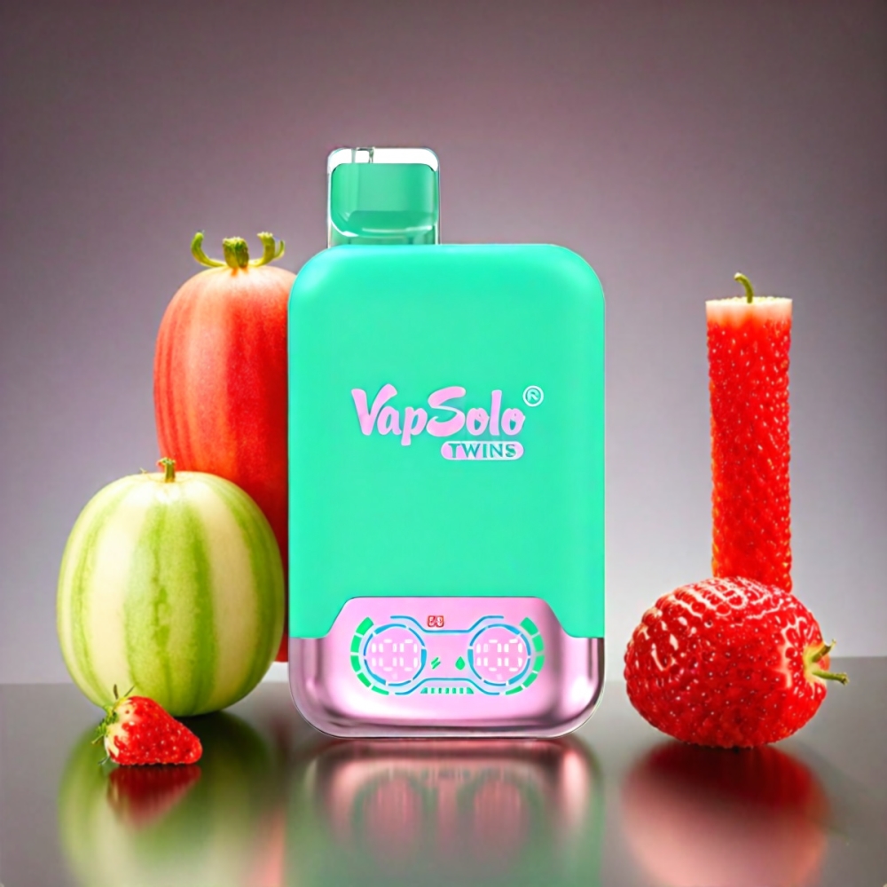 Vapsolo Twins 20000 Puffs - Triple Melon & Raspberry Watermelon