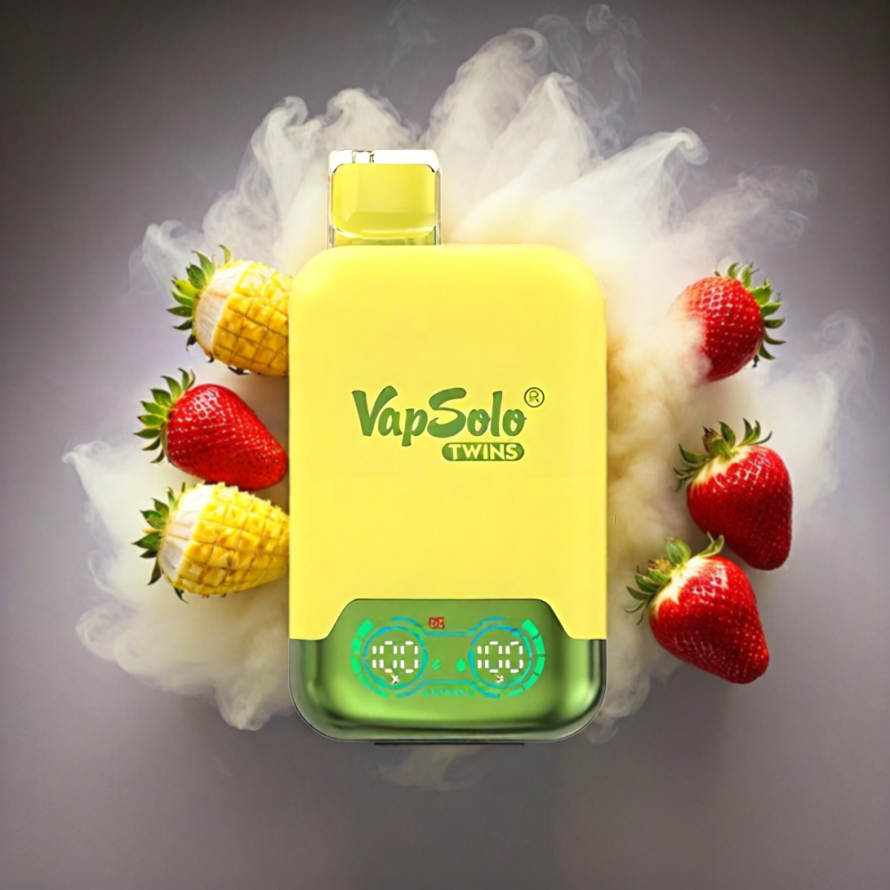 Vapsolo Twins 20000 Puffs Vape - Pineapple Coconut & Strawberry Banana