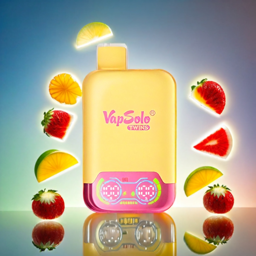 Vapsolo Twins 20000 Puffs Watermelon Ice & Strawberry Mango