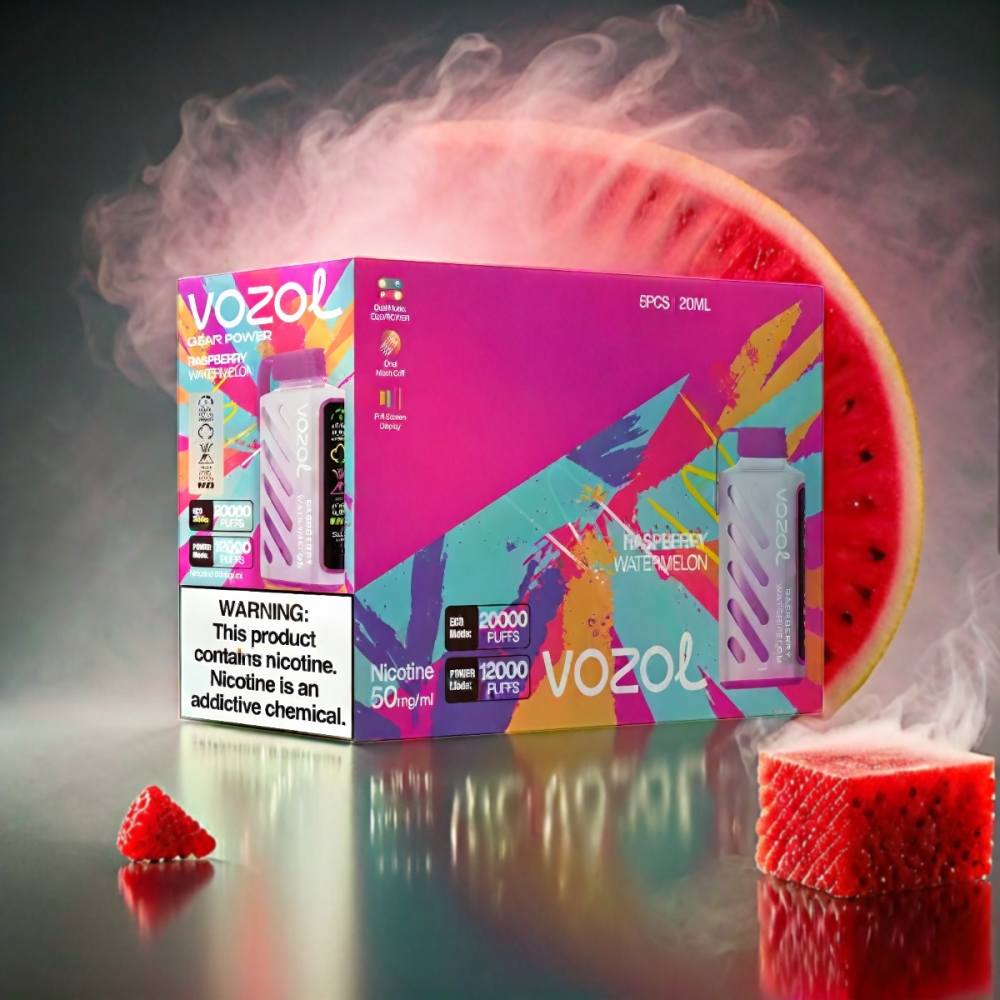 Vozol Gear Power 20000 Puffs Raspberry Watermelon Vape
