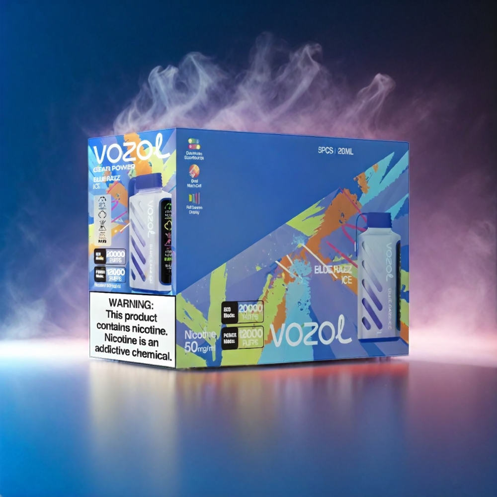 Vozol Gear Power 20000 Puffs Vape - Blue Razz Ice