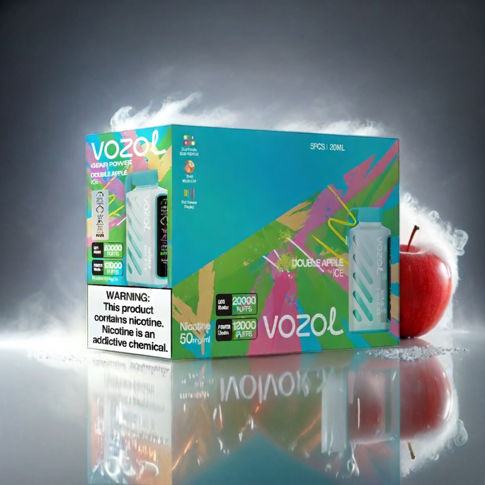 Vozol Gear Power 20000 Puffs Vape Double Apple Ice