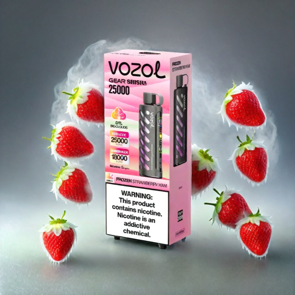 VOZOL Gear Shisha 25000 Puffs Frozen Strawberry Kiwi