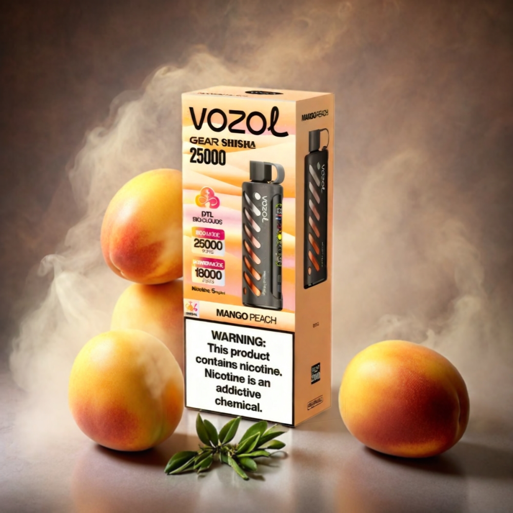 VOZOL Gear Shisha 25000 Puffs Vape - Mango Peach
