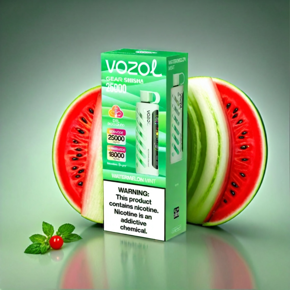 VOZOL Gear Shisha 25000 Puffs Vape Watermelon Mint