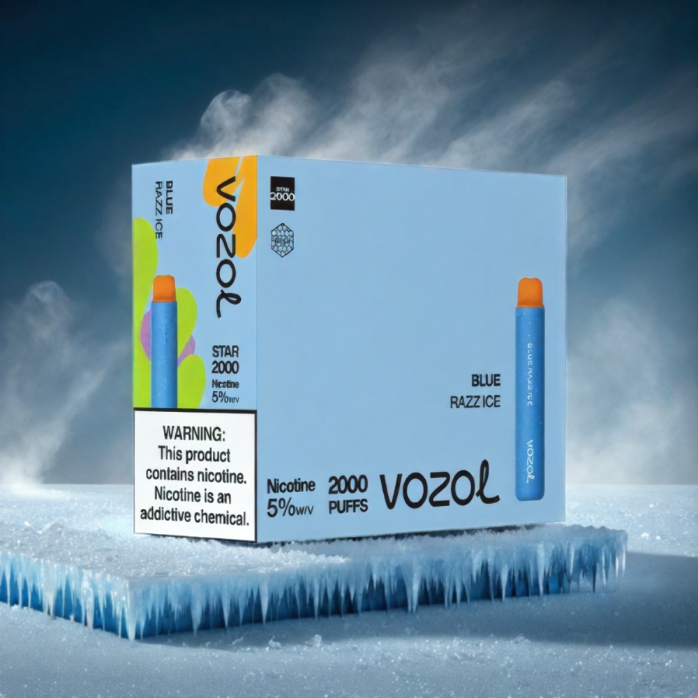 VOZOL Star 20000 Puffs Blue Razz Ice - Premium Vape Experience for Wholesale in Australia