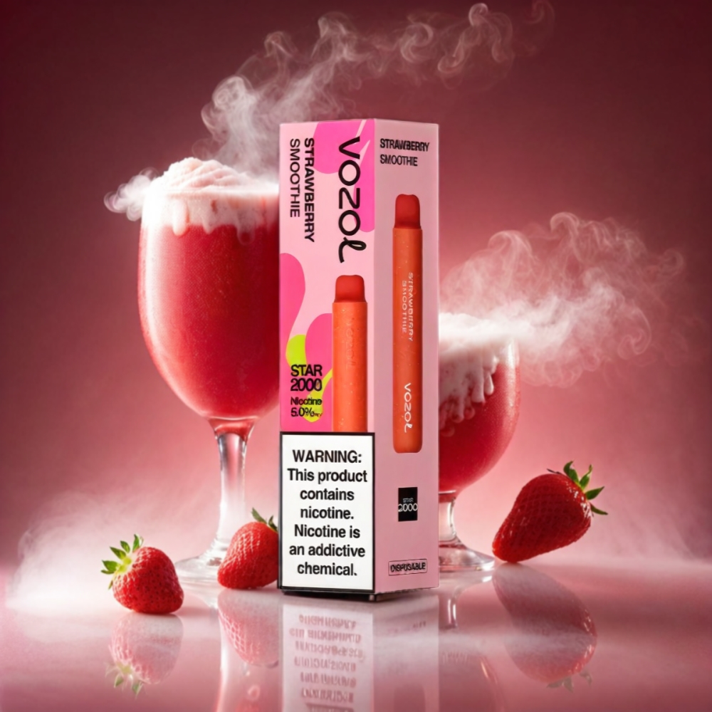 VOZOL Star 20000 Puffs Vape - Strawberry Smoothie