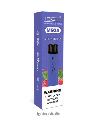 IGET vapes Australia MEGA J2V4N146 Very Berry
