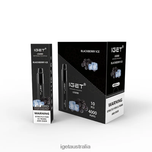 IGET bar Legend 4000 Puffs J2V4N324 Blackberry Ice