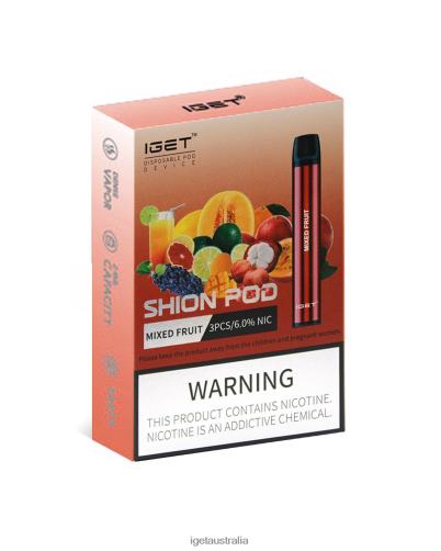3 x IGET bar Melbourne Shion J2V4N20 Mixed Berries