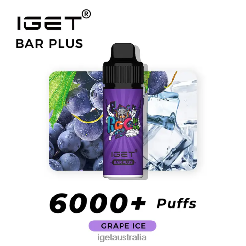 IGET online Bar Plus 6000 Puffs J2V4N231 Grape Ice