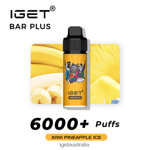 IGET bar Bar Plus 6000 Puffs J2V4N234 Kiwi Pineapple Ice